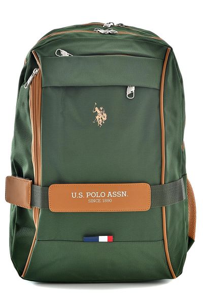 U.S. Polo Assn. BAZA. Polo Assn. 20041 Rucsac de școală verde Lidyamed