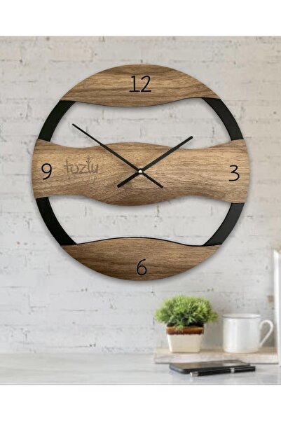 tozluahşap Ahşap Minimalist Dekoratif Duvar Saati