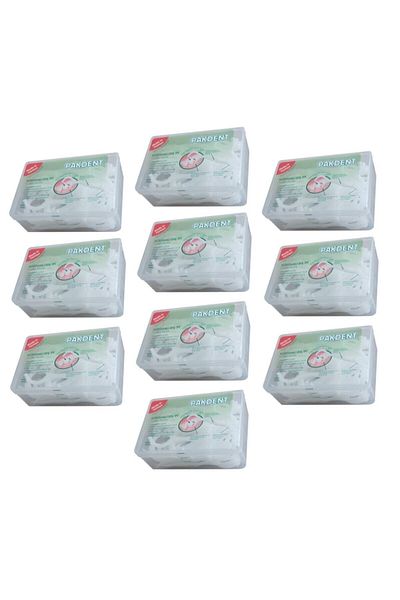 PAKDENT Square Box of 50 - Toothpick Dental Floss, 10Kutux50