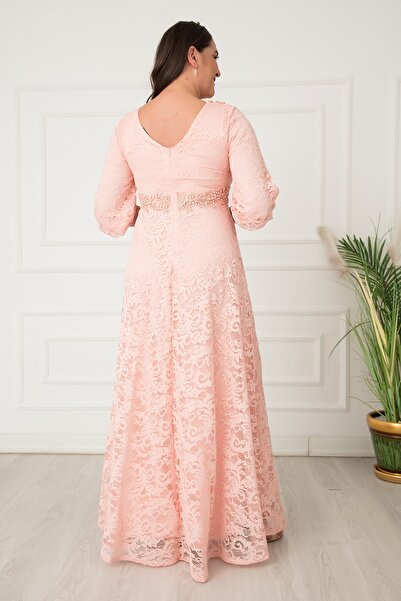 PULLIMM Βραδινό φόρεμα με δαντέλα μακρύ σε μέγεθος 13294