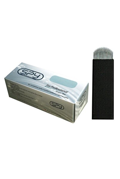 DRAGONTATTOO U Microblading Iğnesi Spy Makeup 18'li Iğne 1 Adet 0,30 mm 18 Pin