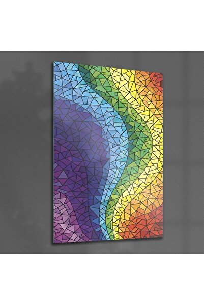 Decovetro Tablou din sticlă cu model curcubeu