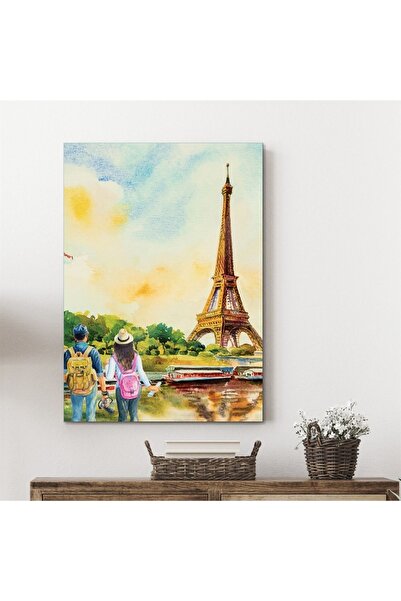 Decovetro Oil Painting on Glass Paris Eiffel