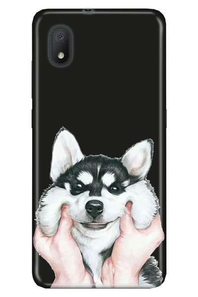 TCL L7 Compatible Case 0.4mm Laser Cut Patterned Silicone - Dostum Hasky