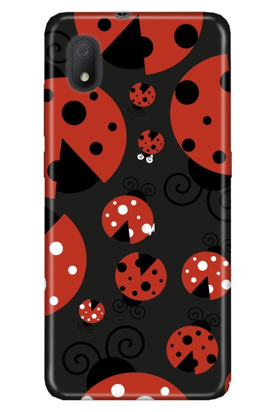 TCL L7 Compatible Case 0.4mm Laser Cut Patterned Silicone - Ladybugs