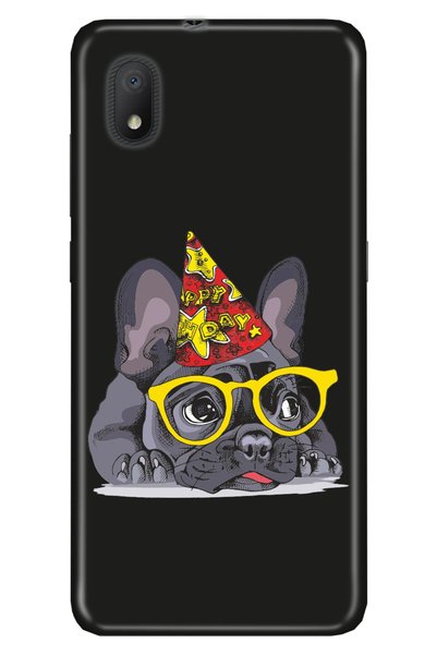 TCL L7 Compatible Case 0.4mm Laser Cut Patterned Silicone - Small Pug