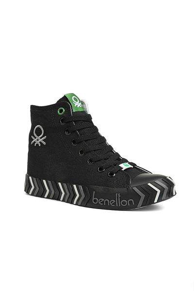 Benetton ® |   Bn-30625-3374 Μαύρο - Γυναικεία Αθλητικά Παπούτσια