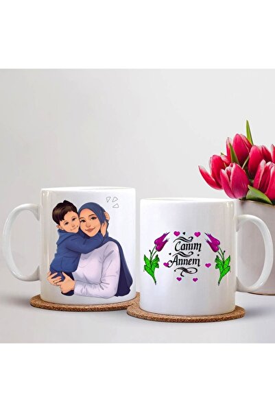 sıradışıhediyem كوب عيد الأم بالخط
