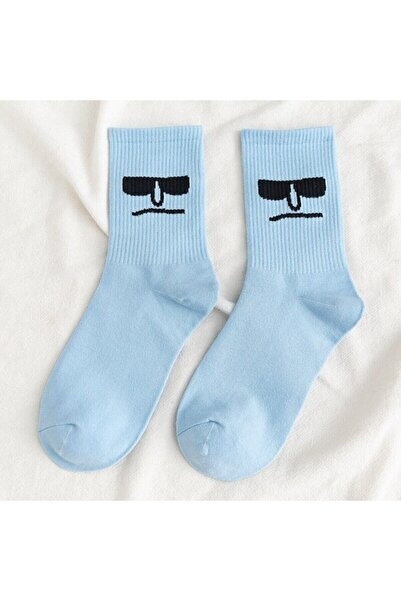 BGK Uniszex színes arcmintás teniszzokni 10 db