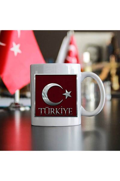 sıradışıhediyem Pöh Mug Cup Jöh Mug Cup Flag Mug Cup