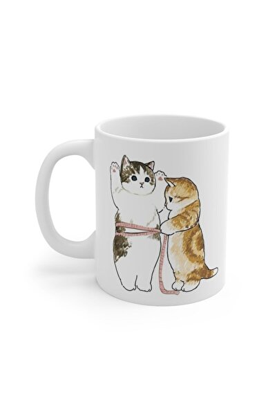 Friend Cats Mug ( Personalized Name And Necklace Gift)