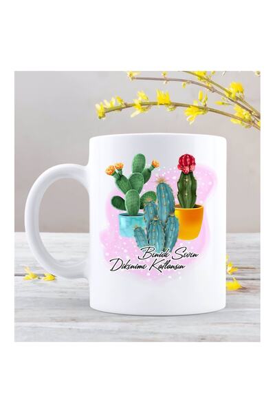 sıradışıhediyem كوب بطبعة صبار