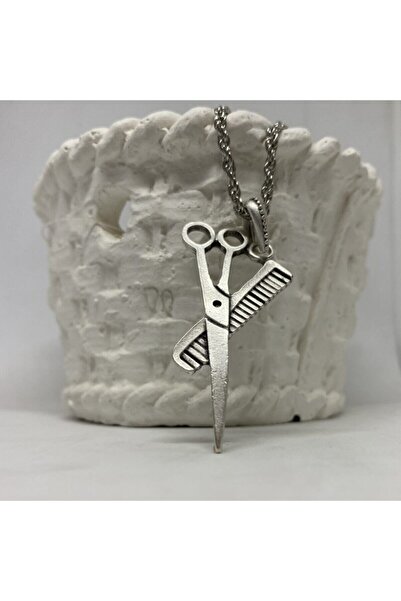 NB Tedarik Erkek Makaslı Taraklı Berber Kolyesi