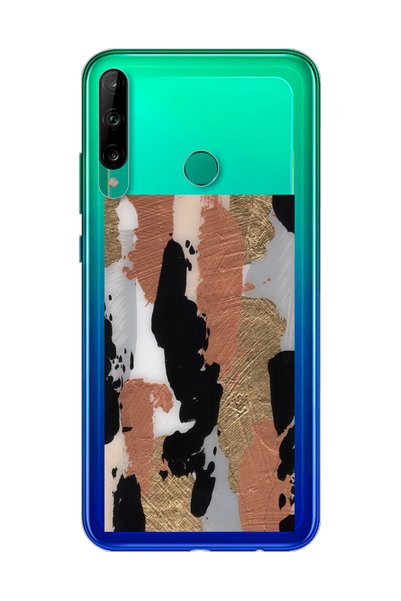 Spoyi Huawei P40 Lite E Super Transparent Phone Case with Wall Design