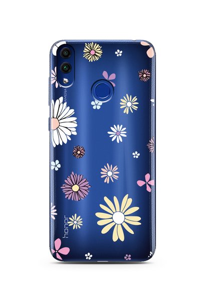 Spoyi Honor 8C Candy Floral Design Super Transparent Phone Case