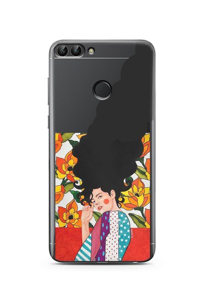 Spoyi Huawei P Smart Long Hair Maria Designed Super Transparent Phone Case