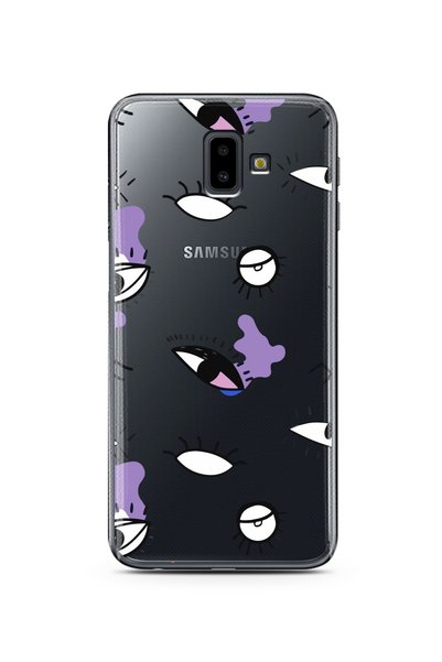 Spoyi Samsung J6 Plus Eyes Design Super Transparent Phone Case