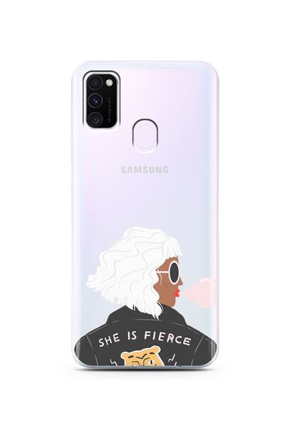 Spoyi Super Transparent Phone Case for Samsung M30S Fierce Design