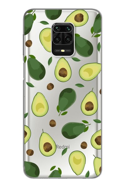 Spoyi Redmi Note 9 Pro Super Transparent Phone Case with Avocados Design