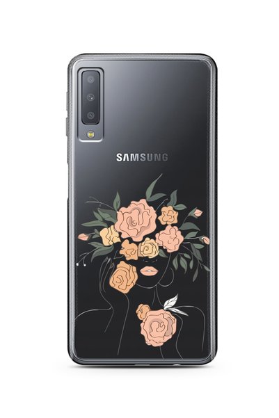Spoyi Super Transparent Phone Case for Samsung A7 2017 Powder Flowers Design