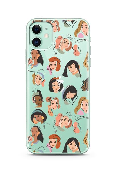 Spoyi Iphone 11 Disney Girls Tasarımlı Süper Şeffaf Telefon Kılıfı