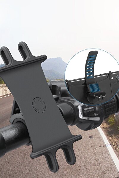 PUFWİN Universal 360° Dönebilen Bisiklet Telefon Tutucu Esnek Tpu Silikon