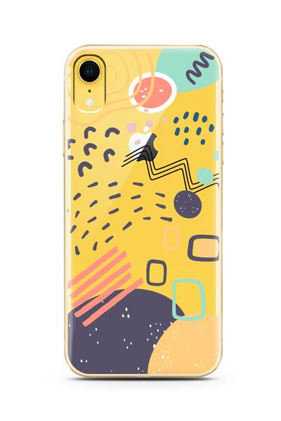 Spoyi iPhone Xr Colorful Pattern Design Super Transparent Phone Case