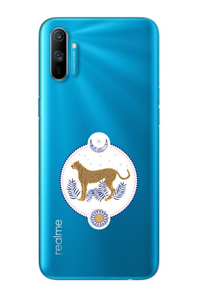 Spoyi Super Transparent Phone Case with Realme C3 Medallion Design