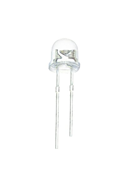Led 4.8mm Mantar Kırmızı Şeffaf 10 Adet