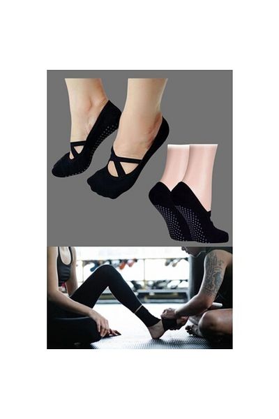 SOF Pack of 3 - Non-slip Dance, Pilates and Yoga Socks