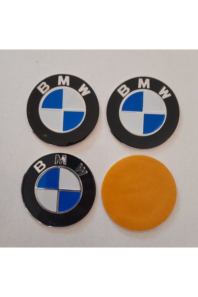 Compax Bmw Jant Kapak Etiketi Kabartmalı Göbek Etiketi Yapıştırma 60mm