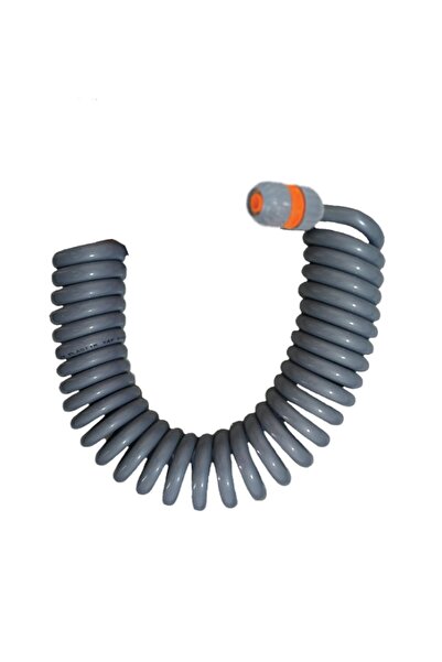 PLASYAY Spiral Yıkama Sulama Uzatma Hortumu Gri 3 Metre