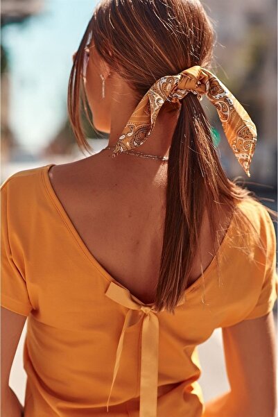 fasardi Sırtı V Yaka Kurdeleli Beli Bağcıklı Şortlu Tulum