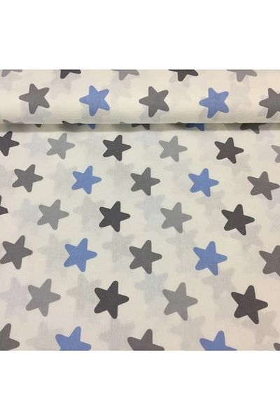 Babynia Cearşaf de îmbrăcăminte pentru bebeluşi şi copii din bumbac 100x160 Albastru Gri Starry