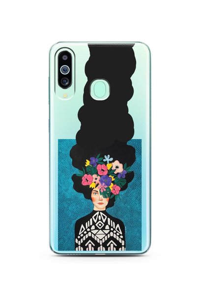 Spoyi Samsung M40 Long Hair Kubina Design Super Transparent Phone Case