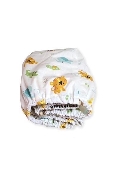 Babynia 100% bumbac cearceaf pentru bebelusi si copii 100x160 cu model animal dragut