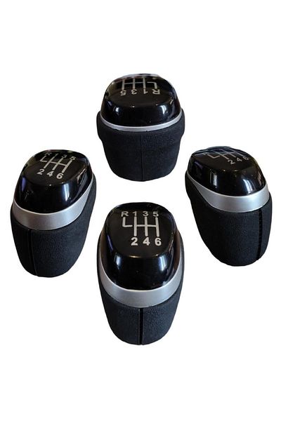 ZETOTO Megane Compatible 4 Gear Knob Plastic Body 6 Forward Gray Detailed
