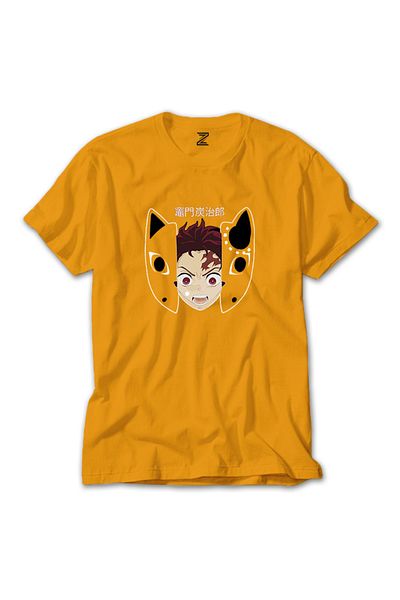 Z zepplin Demon Slayer Tanjiro Kamado - Κίτρινο T-Shirt