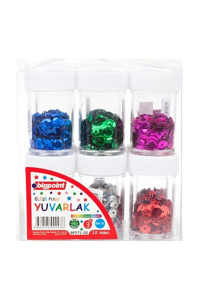 Bigpoint Craft Stamp Round Box of 12 Bsp