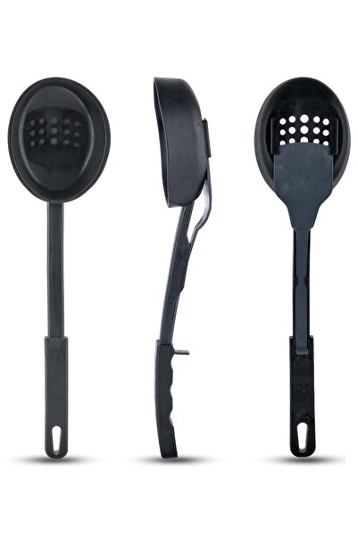 Dükkanönü 3-in-1 Serving Set - Ladle Colander Spoon 3-in-1 Serving Set Resistant to 220 Degrees Kp-132