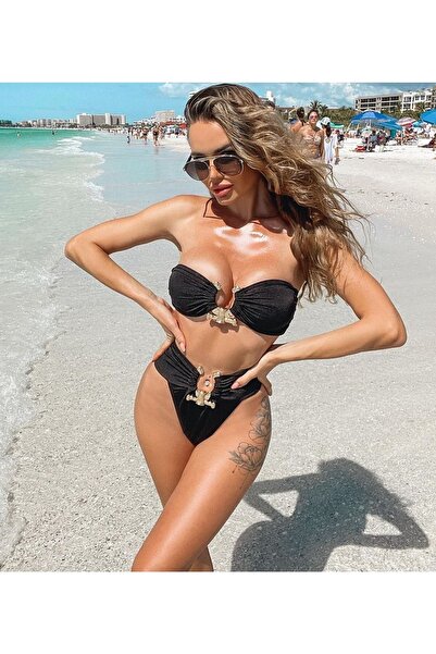 BENİMOLMALI Bikini Seti Push Up Parti Mayo Beachwear Su Sporları Için Swimmin...