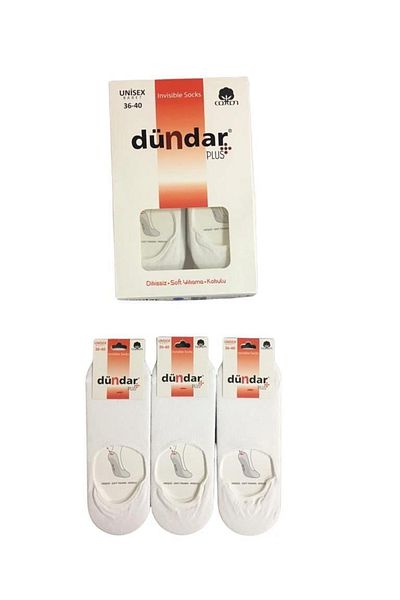 Dündar Șosete de balerină din bumbac pieptănat pentru damă - 6 bucăți