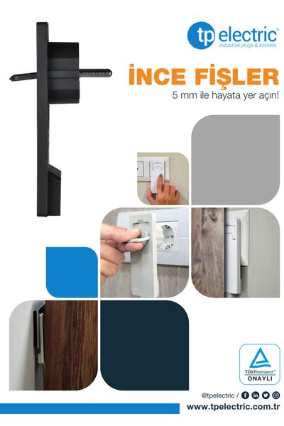 TP Ince Slim Fiş (beyaz)