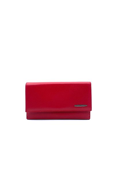 Eminsa Large Size Red Leather Women's Wallet
