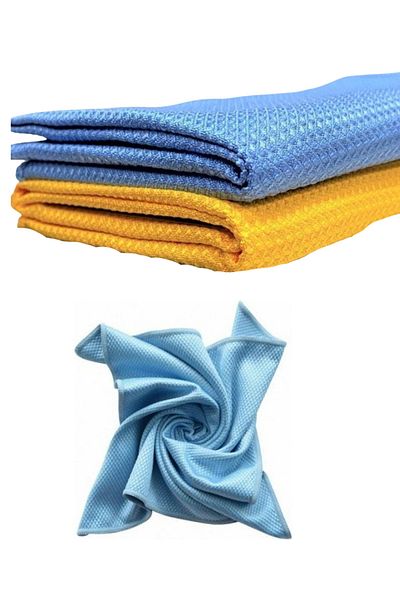 AYLA STAND Glass Cloth 2 Pieces 50cm X 40cm, Microfiber Cleaning Cloths, 100% Original