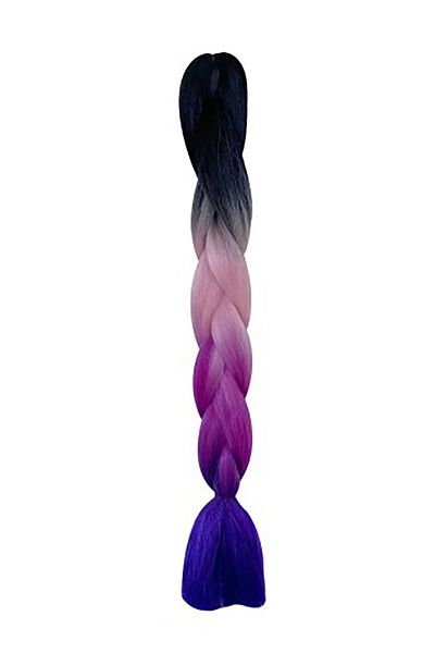 TAKIŞTIR Black Three Colors Ombreli African Negro Braid Box Braid Synthetic Hair 60cm 100gr