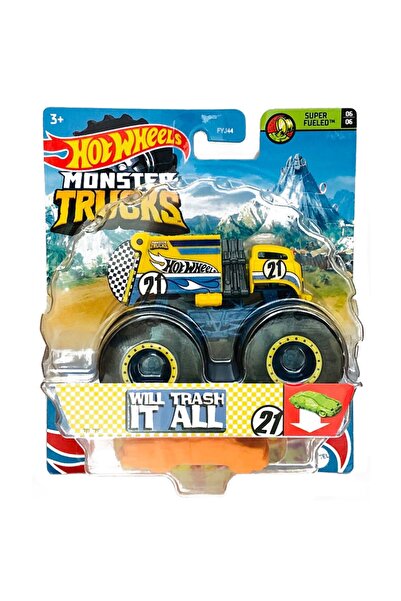 HOT WHEELS Monster Trucks 1:64 Büyük Tekerlekli Arabalar Hhg67