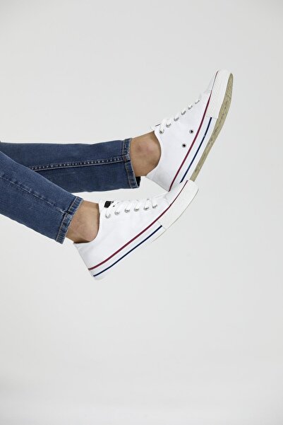 Rodi Beyaz - Erkek Spor Ayakkabı Sneakers Keten Rd22ye410006