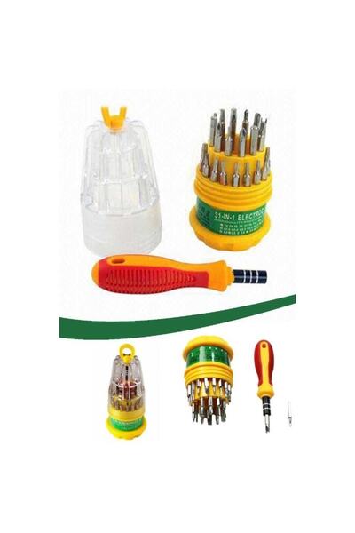 Bilzz 31 Parça Mıknatıslı Mini Tornavida Seti Çok Amaçlı Laptop Telefon Tamir...
