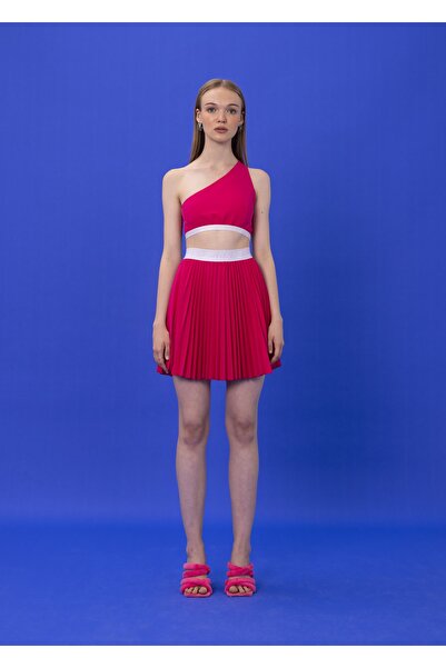 ŞEBNEM GÜNAY Happy Hour Fuchsia Crop Top